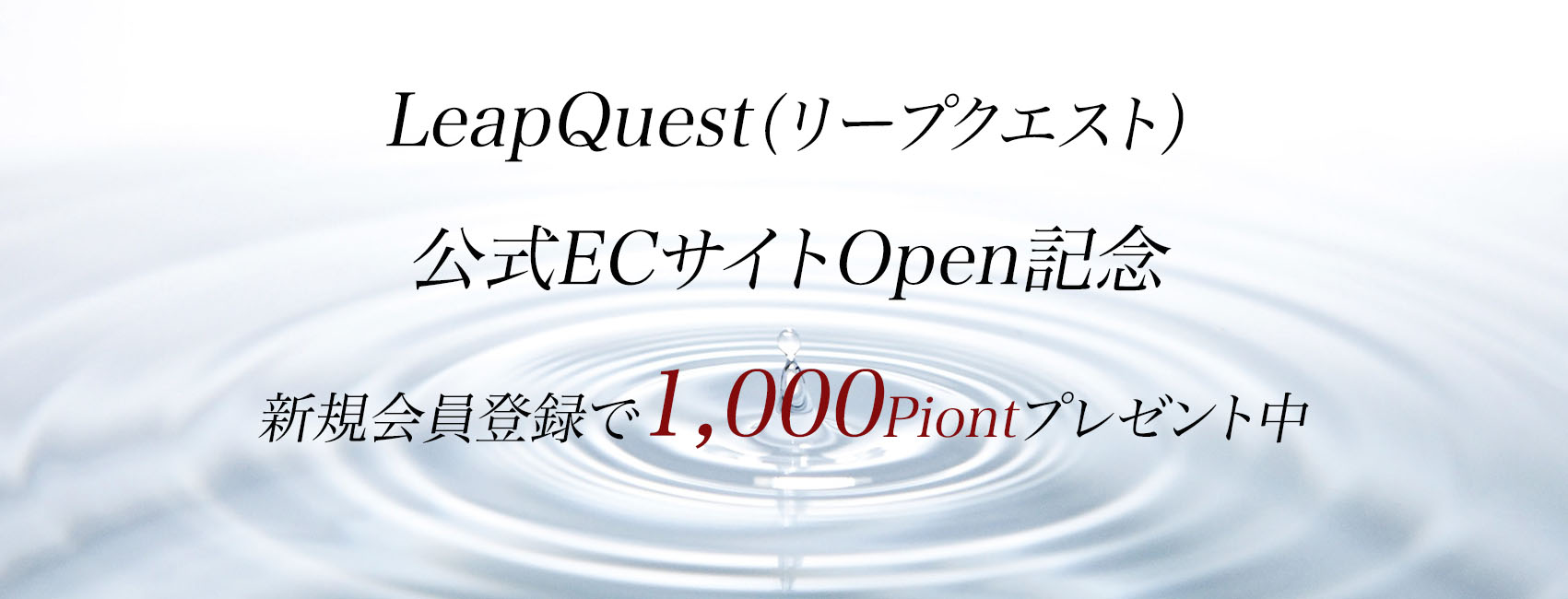 LeapQuest（リープクエスト）公式ECサイトOpen!